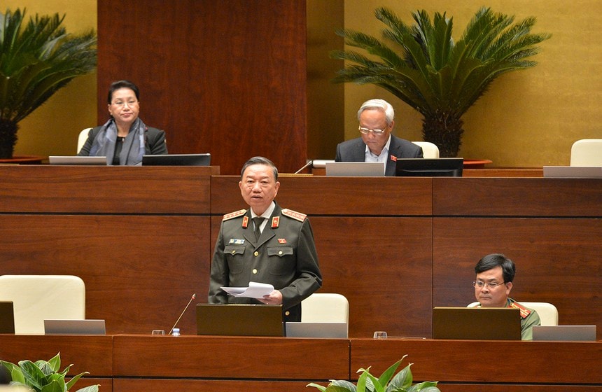 Bộ trưởng Bộ Công an Tô Lâm.