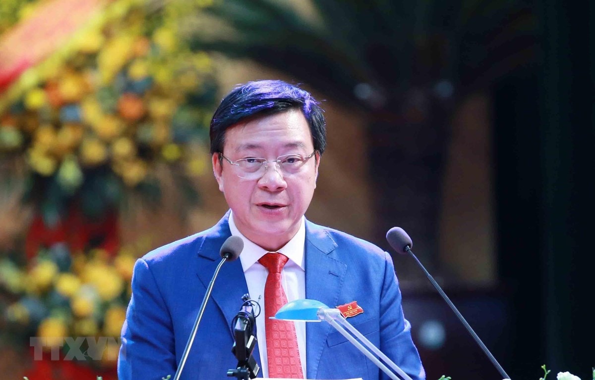 Ông Phạm Xuân Thăng được bầu làm Bí thư Tỉnh ủy Hải Dương khóa XVII. (Ảnh: Phương Hoa/TTXVN)