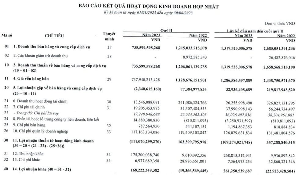 Kinh doanh dưới giá vốn, Thaiholdings (THD) thoát lỗ quý 2 nhờ đâu?