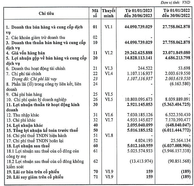 Hơn 60% lãi 6 tháng đầu 2023 của CIG bốc hơi sau kiểm toán