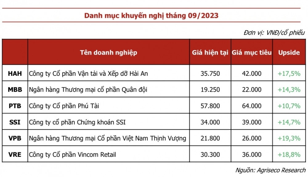 Chuyên gia gợi ý các mã cổ phiếu tiềm năng tháng 9 có thể sinh lời hàng chục %