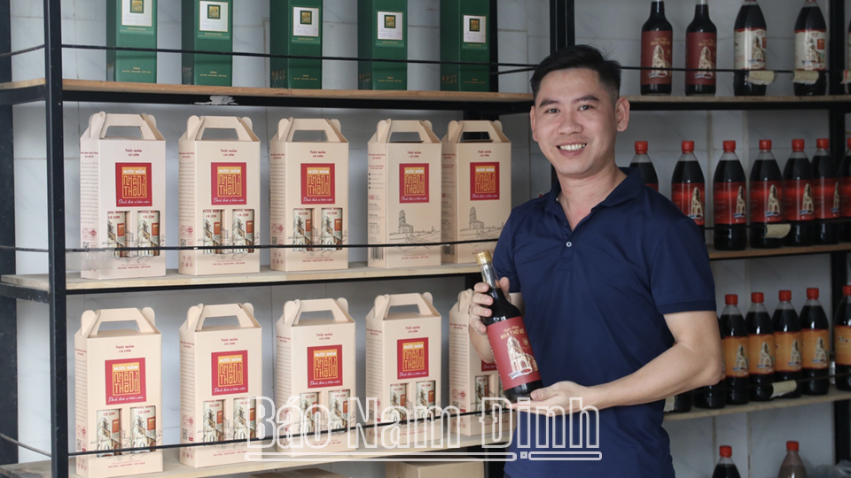 Sản phẩm nước mắm Nhà thờ đổ đạt tiêu chuẩn OCOP 3 sao