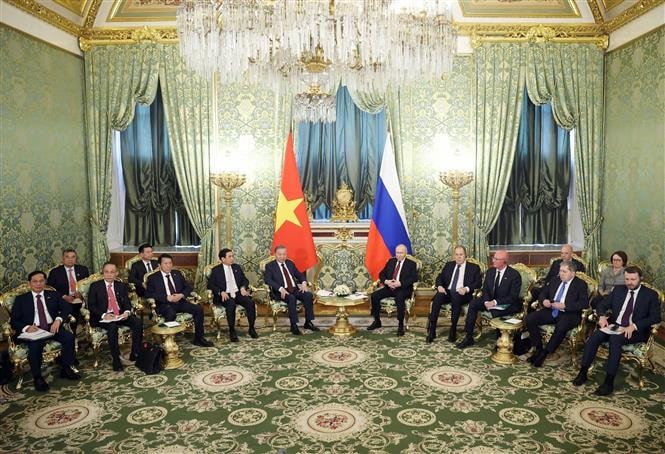 Tổng Bí thư Tô Lâm hội đàm với Tổng thống Nga Vladimir Putin- Ảnh 3. Tổng Bí thư Tô Lâm hội đàm với Tổng thống Nga Vladimir Putin- Ảnh 3.