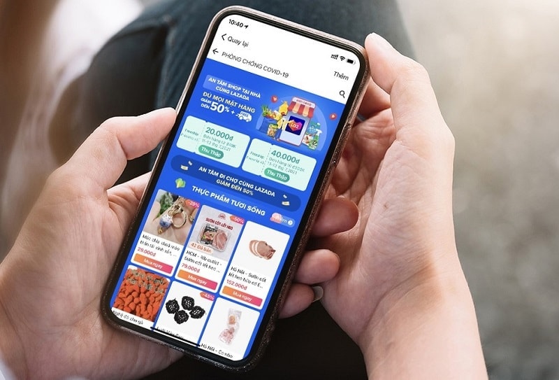 mua hàng trên lazada