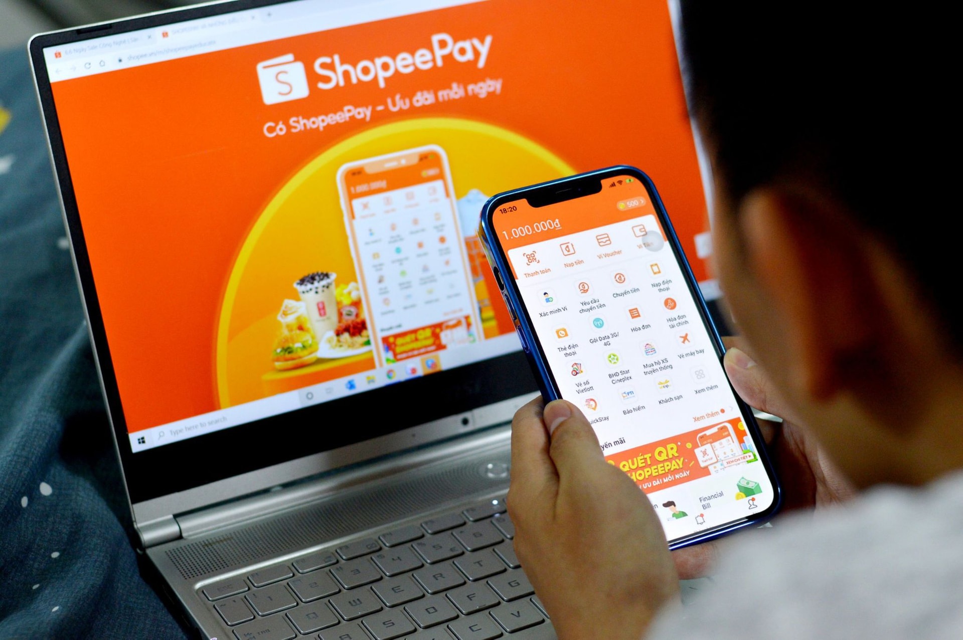 mua hàng trên Shopee