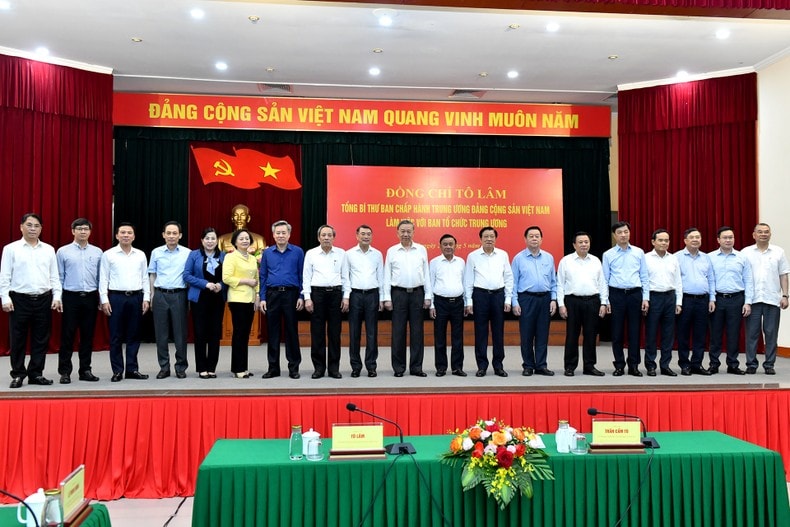 Tổng Bí thư Tô Lâm làm việc với Ban Tổ chức Trung ương ảnh 4