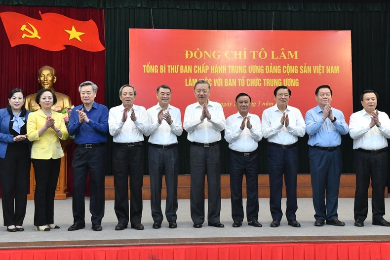 Tổng Bí thư Tô Lâm làm việc với Ban Tổ chức Trung ương ảnh 2