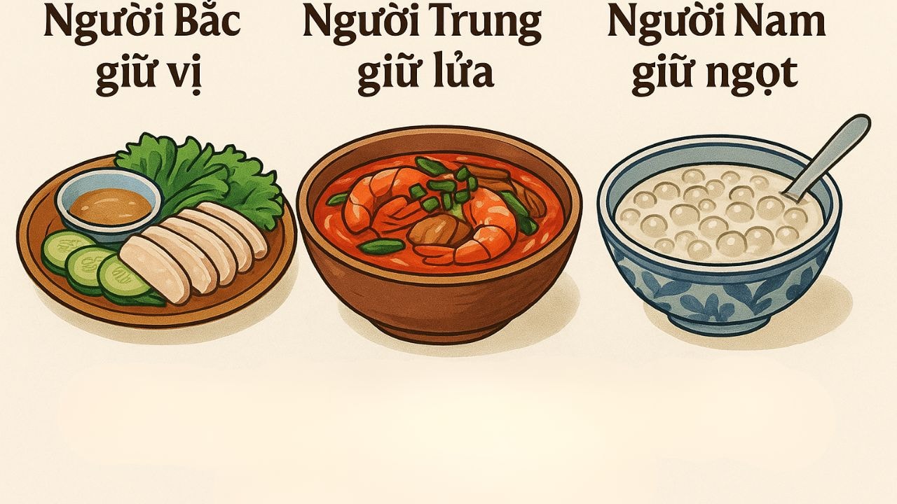 Phong cách ẩm thực ba miền: Vì sao người Bắc ăn thanh, người Trung ăn mặn, người Nam ăn ngọt? 
