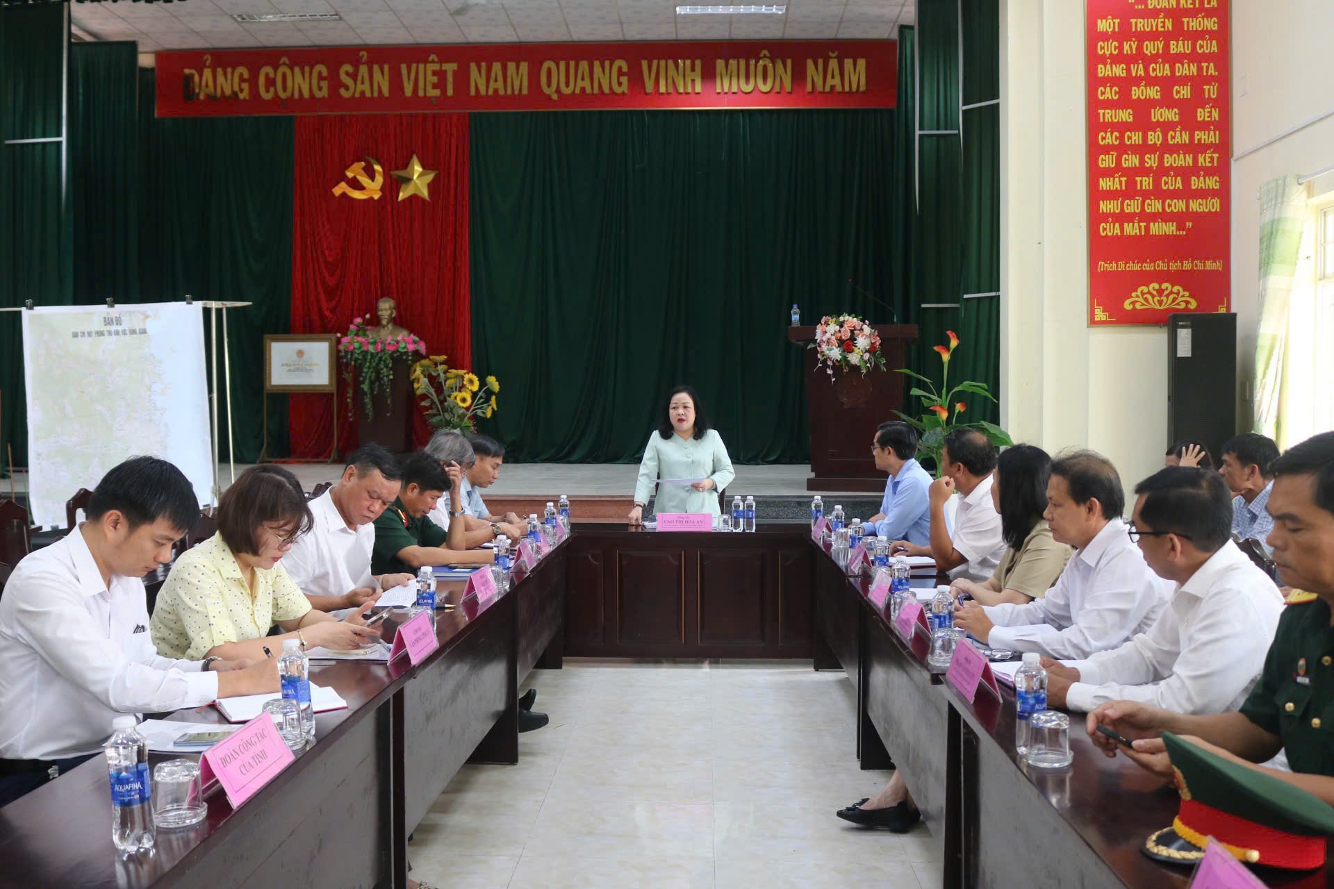 Đồng chí Cao Thị Hòa An đánh giá cao sự chủ động chuẩn bị của các địa phương
