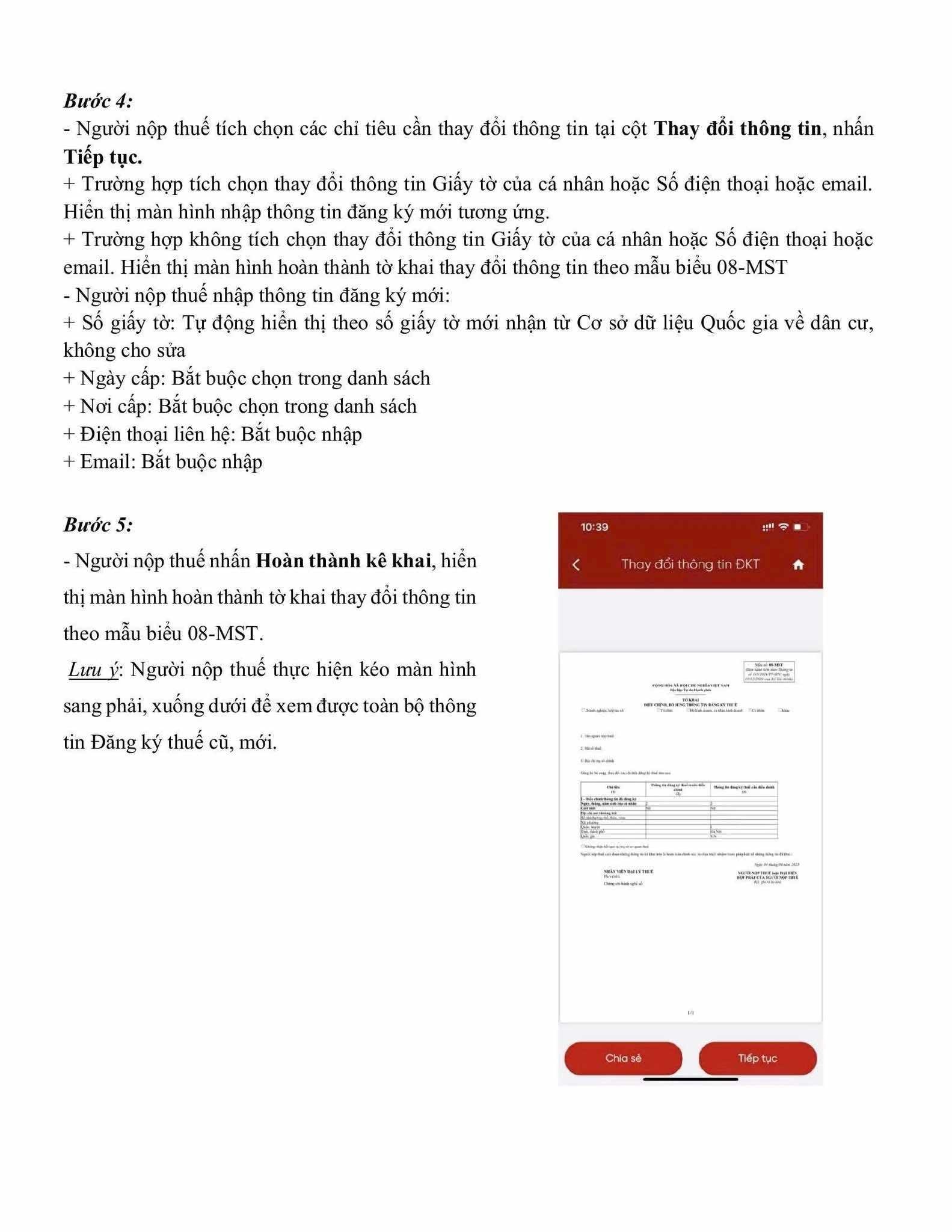 hướng dẫn kê khai thuế 4
