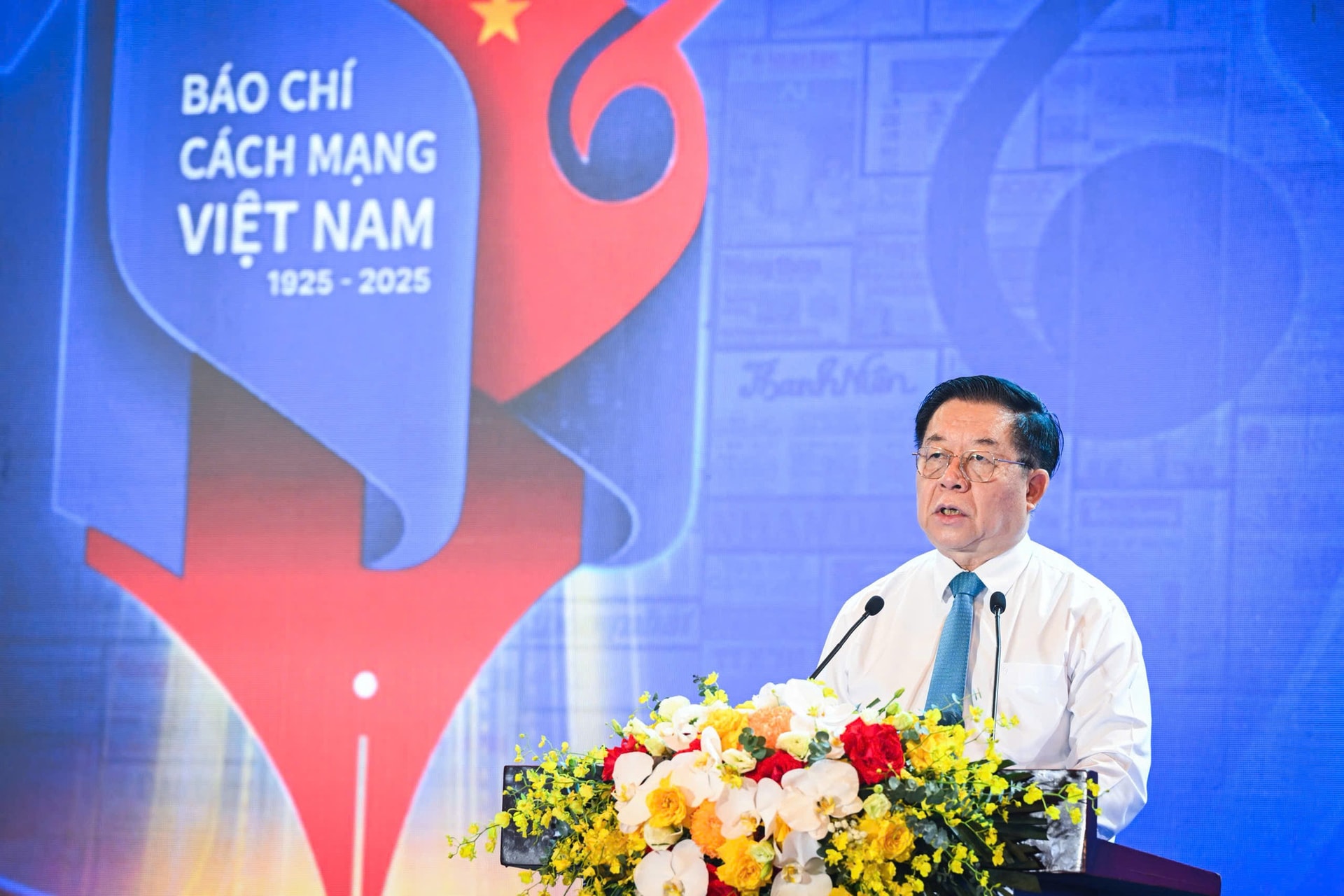 Đồng chí Nguyễn Trọng Nghĩa, Ủy viên Bộ Chính trị, Bí thư Trung ương Đảng, Trưởng Ban Tuyên giáo và Dân vận Trung ương phát biểu tại lễ khai mạc Hội Báo toàn quốc năm 2025. z6720055311136-42111bbde12d92a542e72c5d6415d43b.jpg