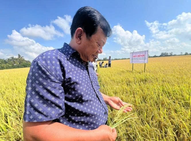 Ông Ngỗ hài lòng với kết quả đạt được sau lần đầu sử dụng chế phẩm