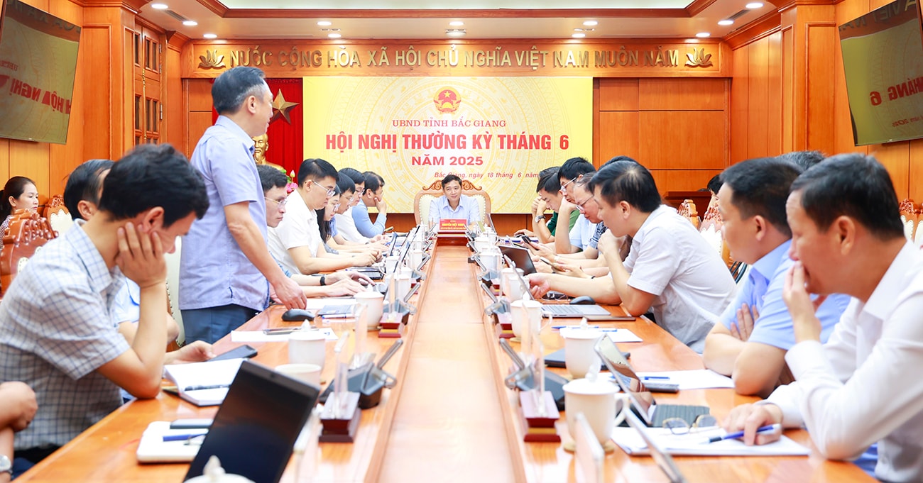 Quang cảnh hội nghị ở tỉnh Bắc Giang