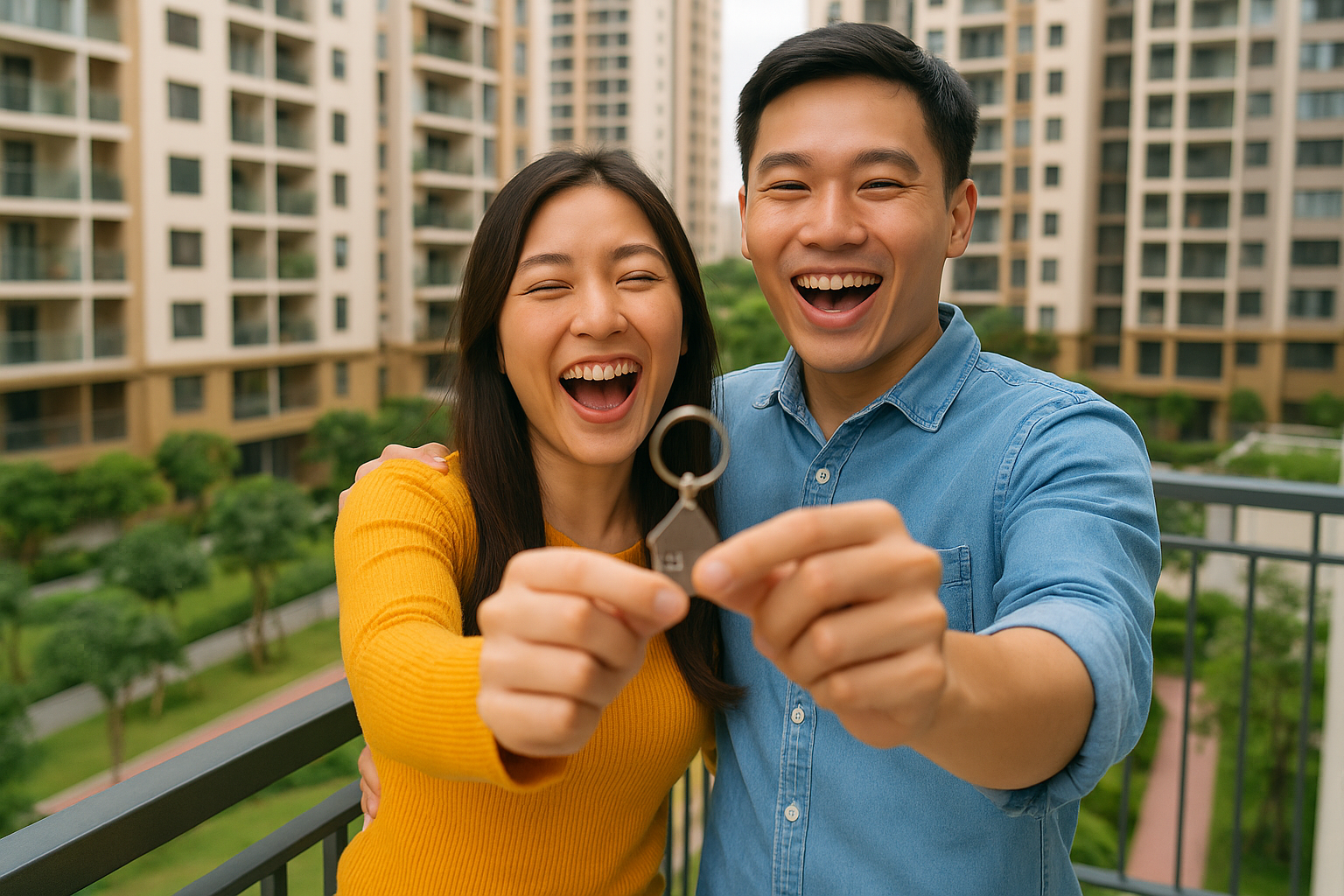 Vợ chồng trẻ mua nhà