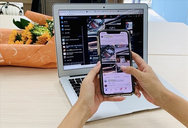chia sẻ trên mạng xã hội