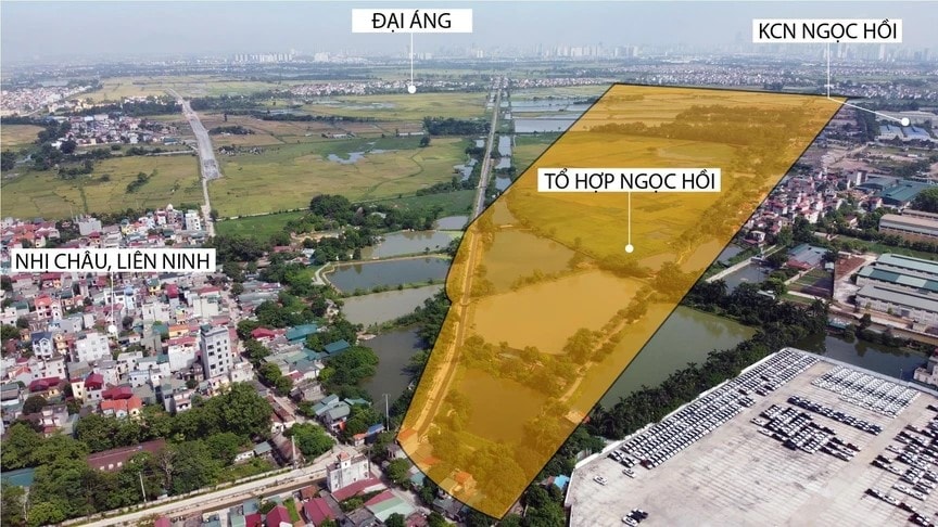 Vị trí quy hoạch cho ga Ngọc Hồi