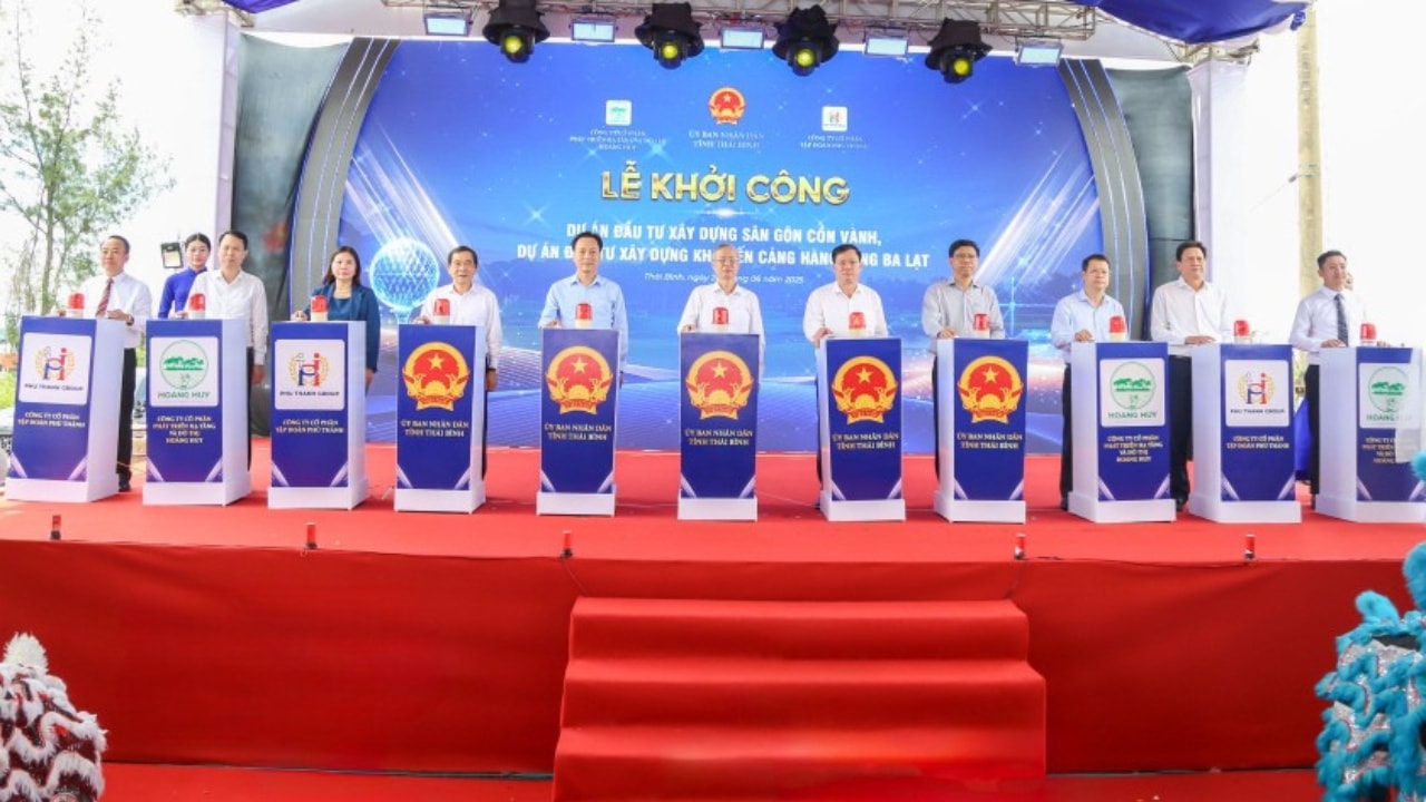 thái bình khởi công dự án