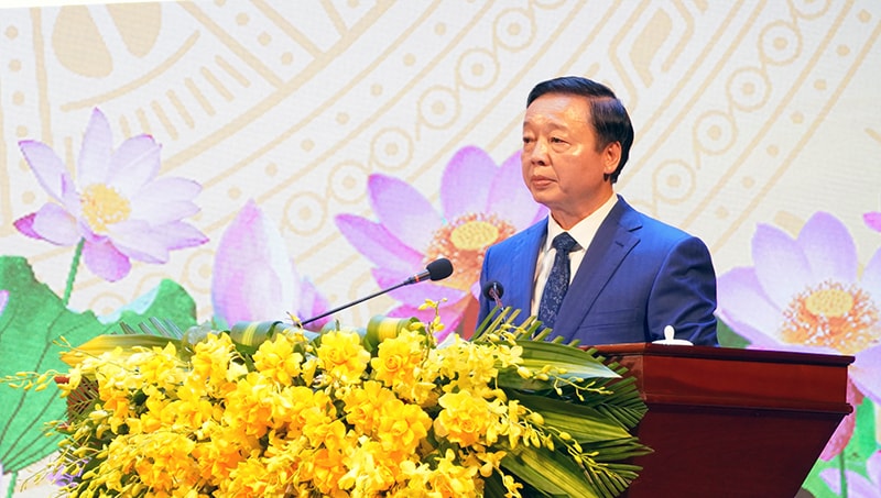 Đồng chí Phó Thủ tướng Chính phủ Trần Hồng Hà phát biểu chỉ đạo tại buổi lễ