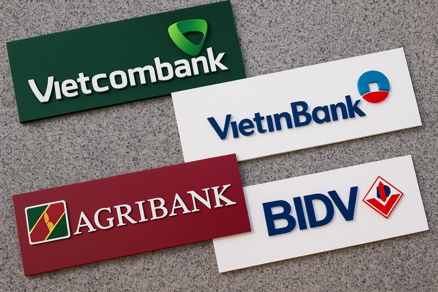 Thay đổi thẻ ngân hàng - nhóm Big4