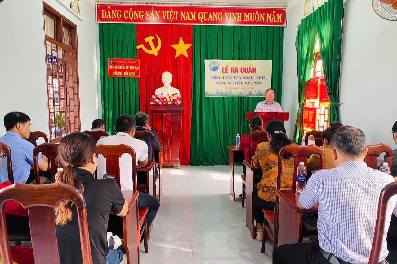 Thời gian thu thập thông tin Tổng điều tra nông thôn, nông nghiệp năm 2025 từ ngày 1 đến ngày 30 tháng 7 năm 2025