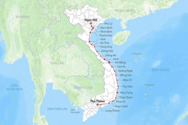 Bản đồ đường sắt cao tốc