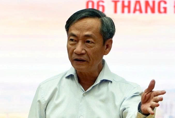 Phó Giám đốc Sở Nông nghiệp và Môi trường Võ Trung Trực nói tại hội nghị