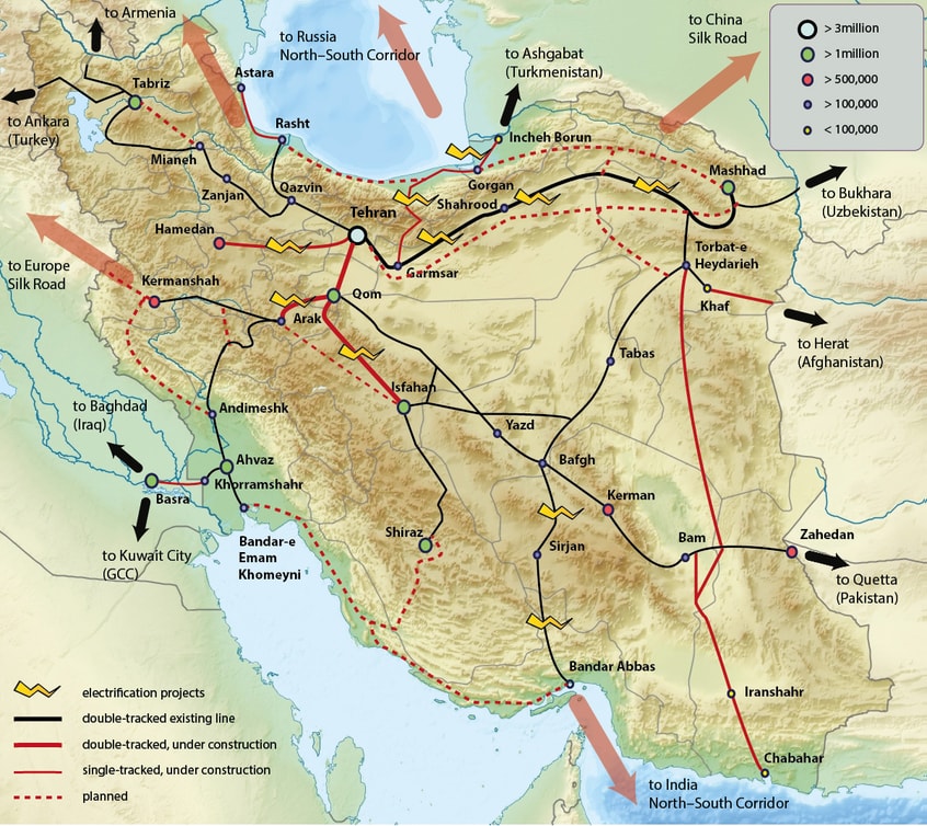 Hệ thống đường sắt của Iran