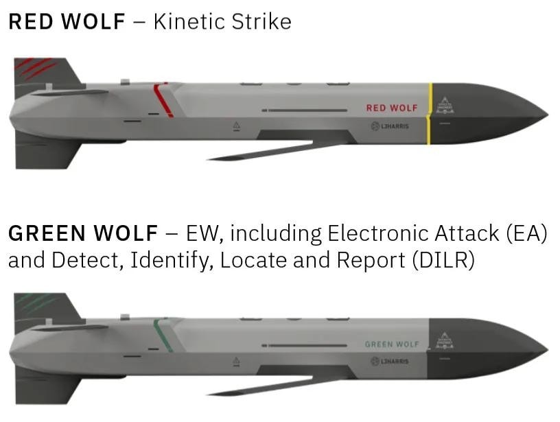 tên lửa Red Wolf và Green Wolf