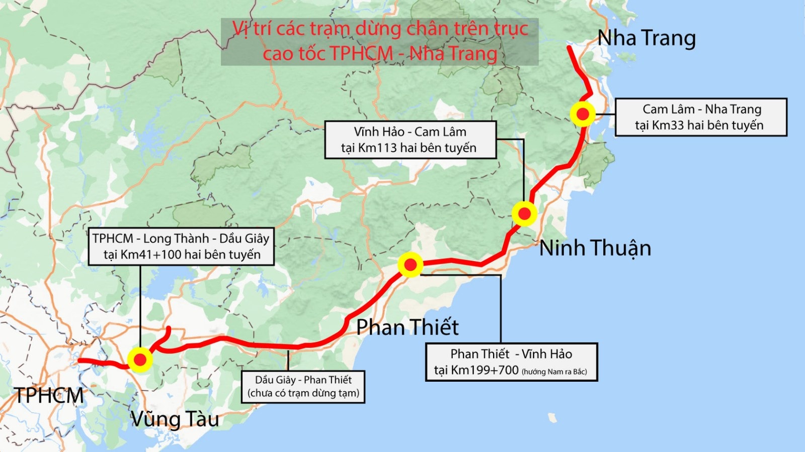 Tuyến cao tốc TP. HCM Nha Trang