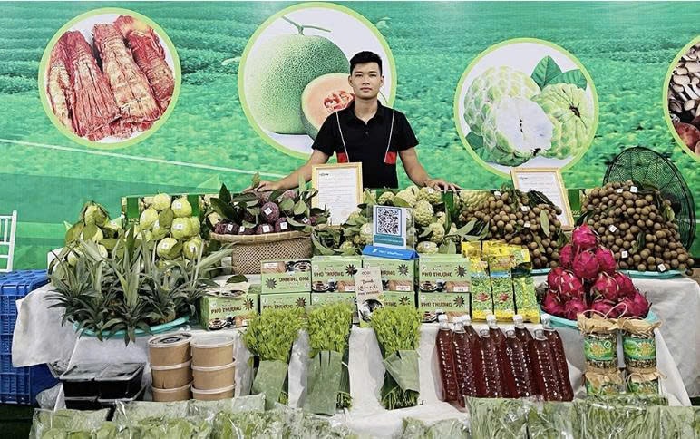 Sản phẩm rau hữu cơ của Công ty TNHH Nông nghiệp và Dịch vụ AE Thái Nguyên có mặt tại các hội chợ trong tỉnh