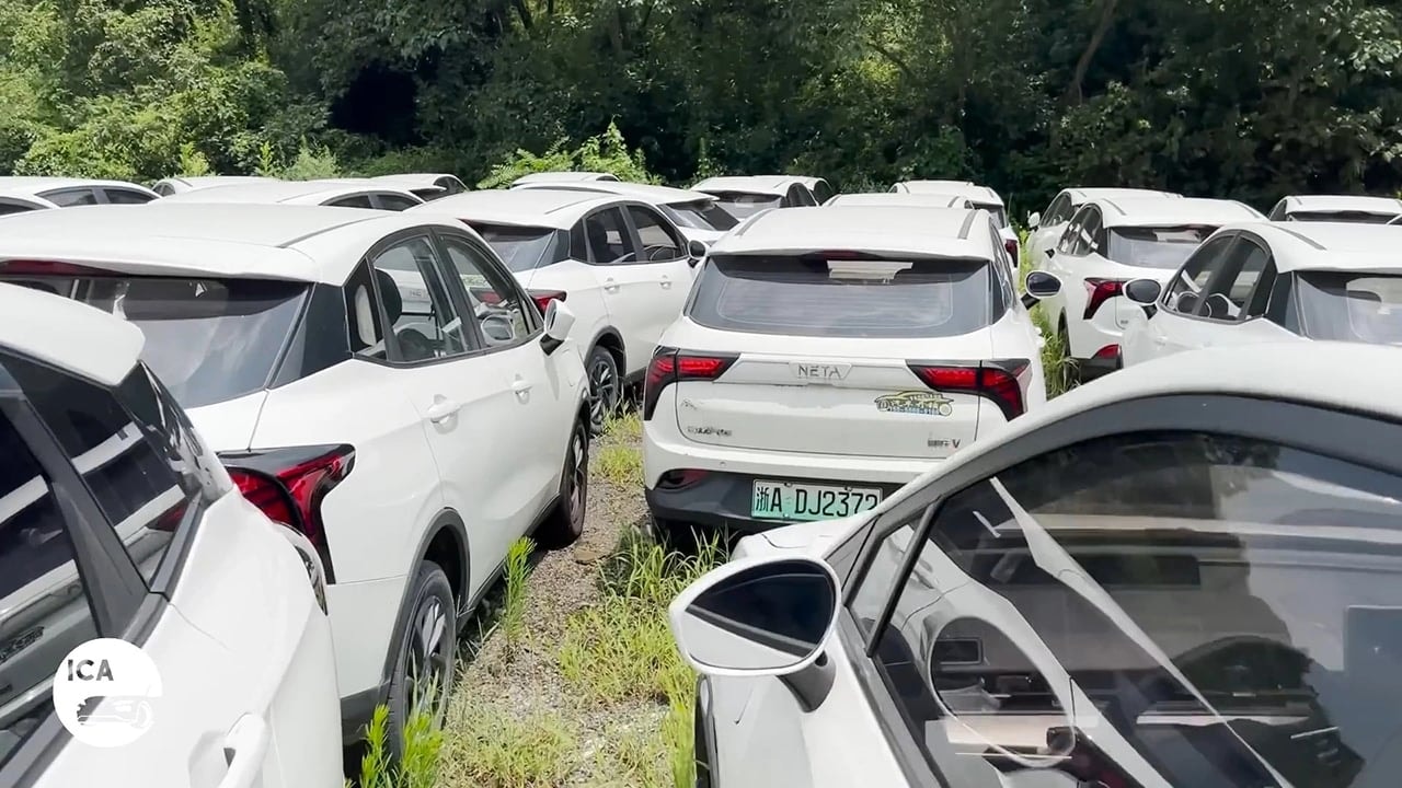Một nghĩa địa ô tô điện ở Hàng Châu, tỉnh Chiết Giang