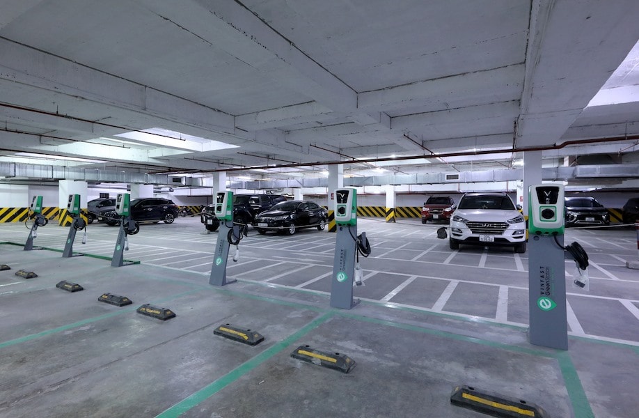 Sạc xe điện ở chung cư