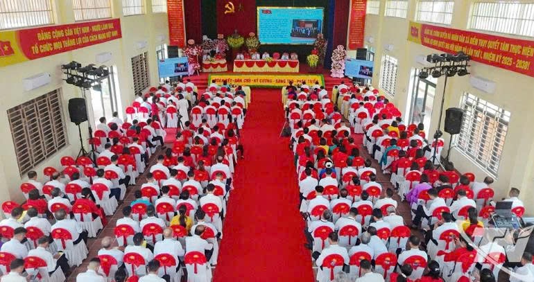 Quang cảnh Đại hội diễn ra tại xã Điềm Thụy