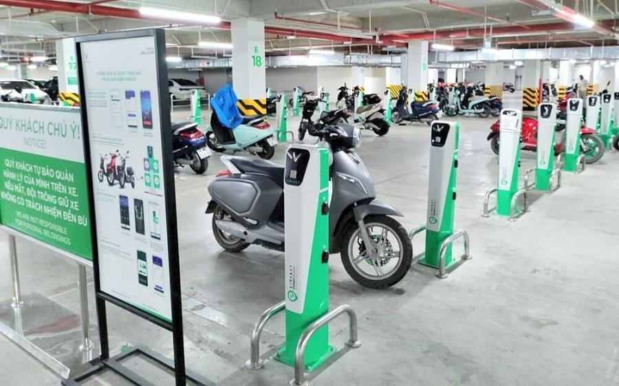 trạm sạc xe máy điện