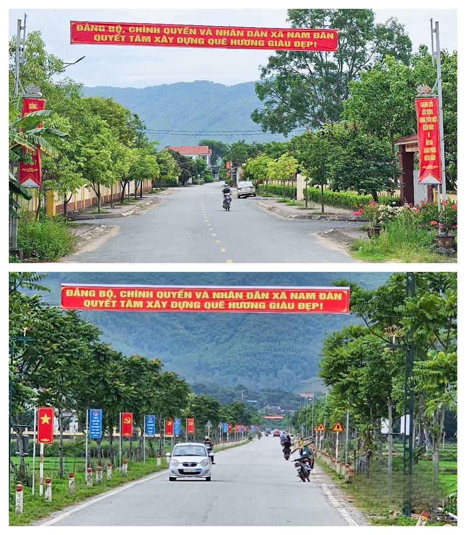 Đường phố tại xã Nam Đàn