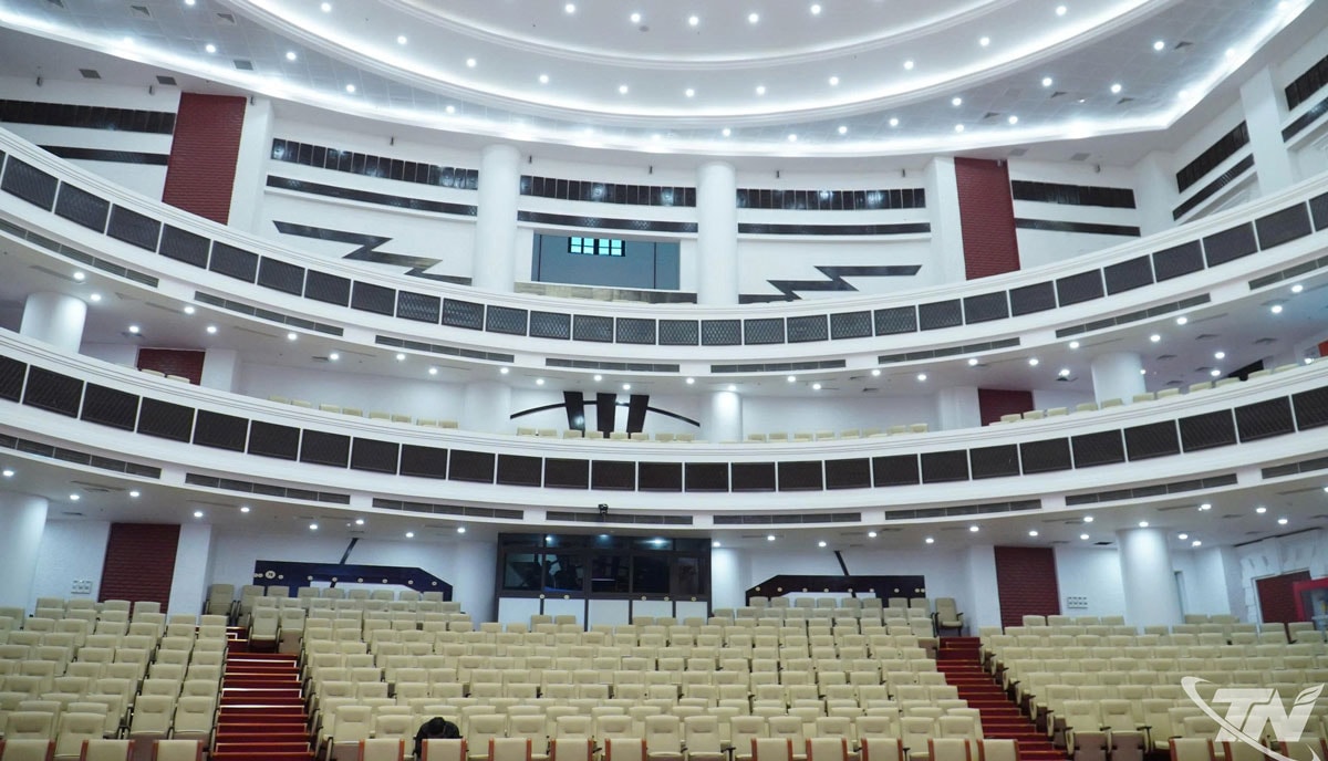 Cảnh quan bên trong của Trung tâm Văn hóa - Nghệ thuật tỉnh Thái Nguyên