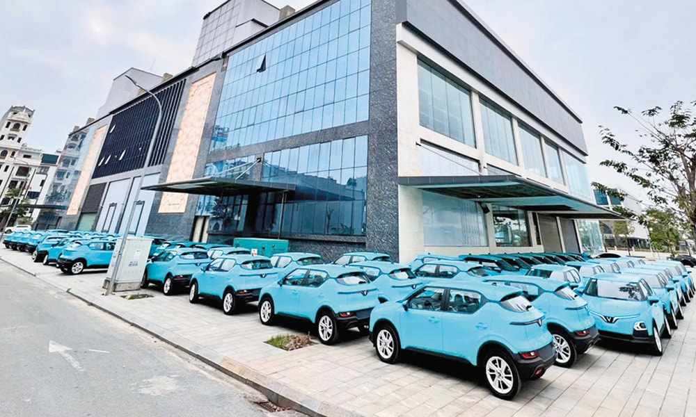 Xe taxi điện của Hợp tác xã Vận tải taxi Hương Giang