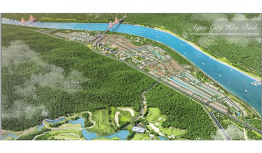 Phối cảnh dự án Aqua City Hòa Bình