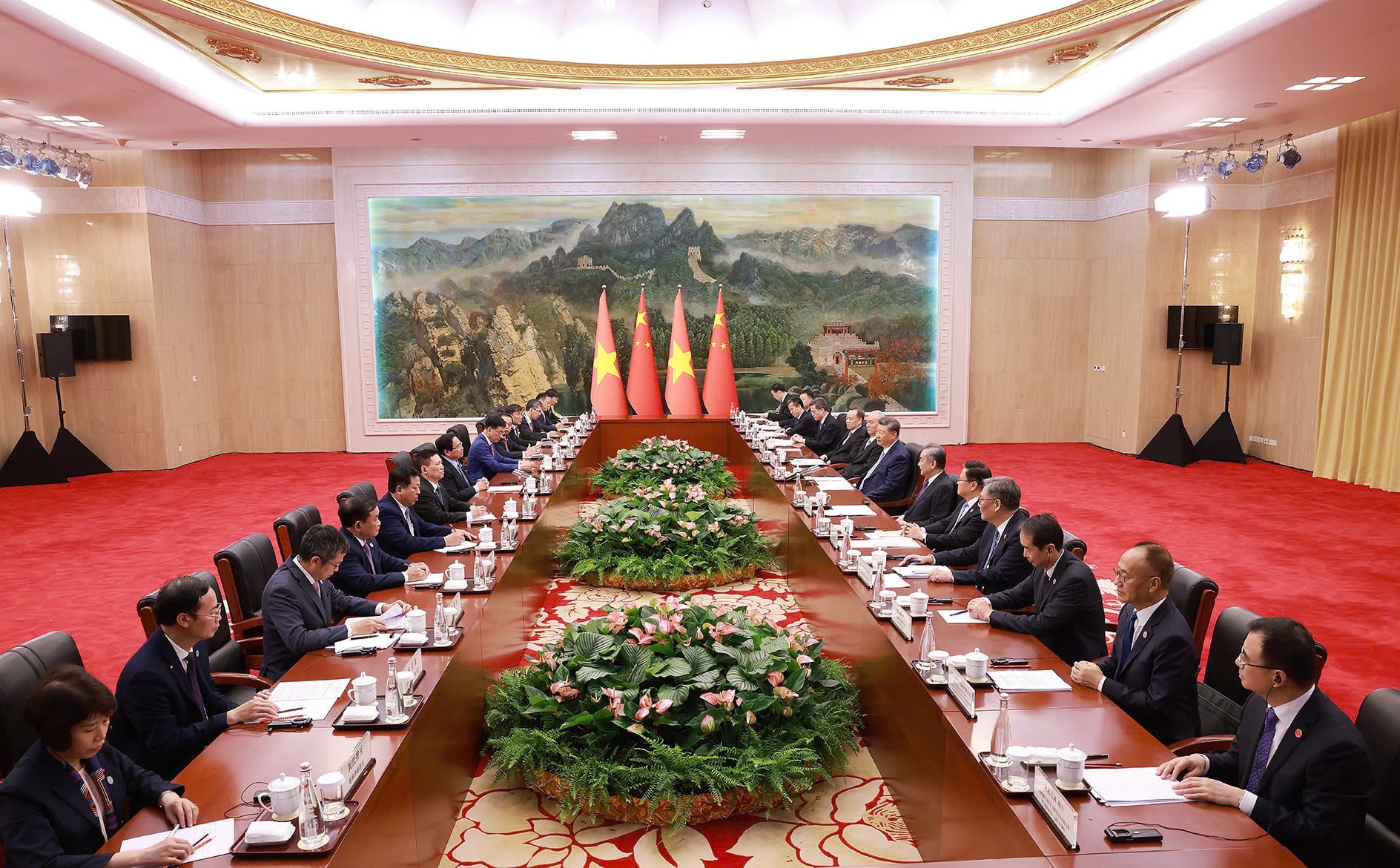 Thủ tướng Phạm Minh Chính hội kiến Tổng Bí thư, Chủ tịch nước Trung Quốc- Ảnh 2. Thủ tướng Phạm Minh Chính hội kiến Tổng Bí thư, Chủ tịch nước Trung Quốc- Ảnh 2.