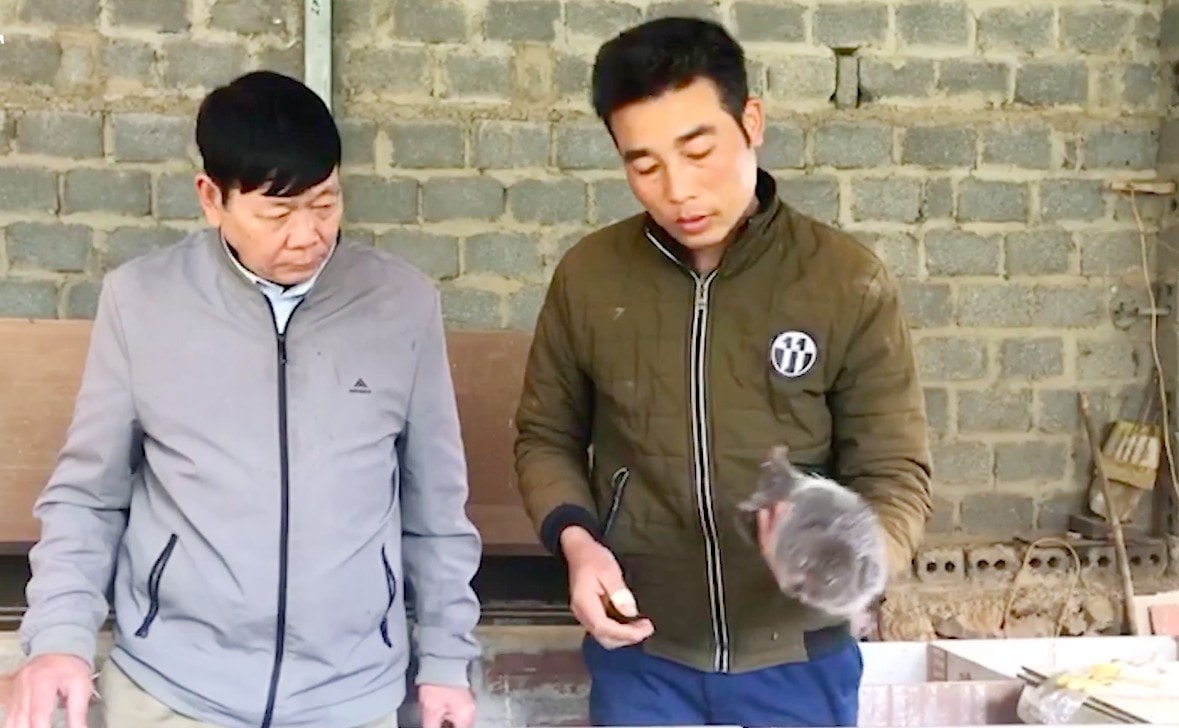 Anh Quàng đang nói về mô hình của mình