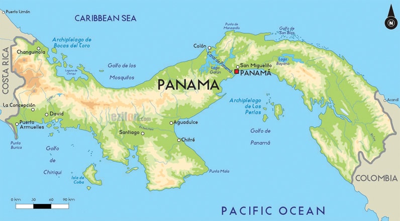 Kênh đào Panama vị trí