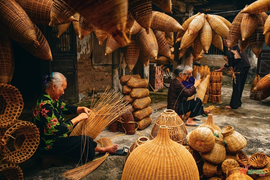 Làng nghề đan ở Hưng Yên