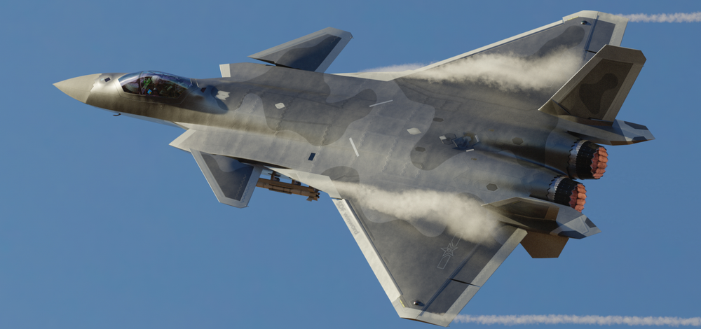 Tiêm kích tàng hình J-20 Mighty Dragon 1