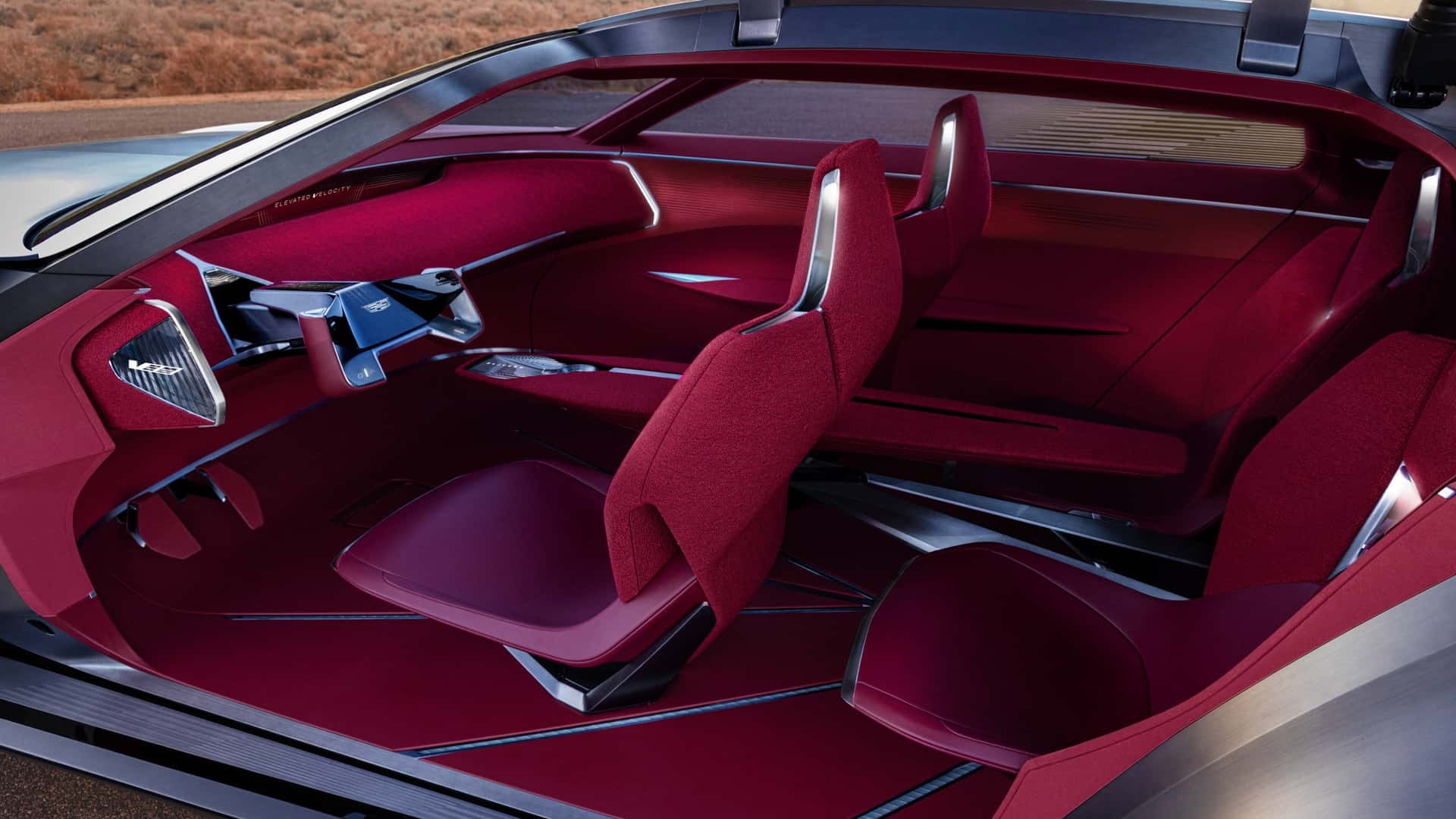 Bên trong xe điện Cadillac