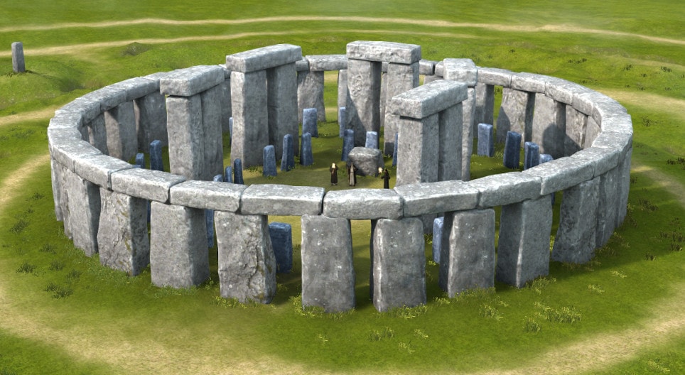 mô phỏng lại Stonehenge