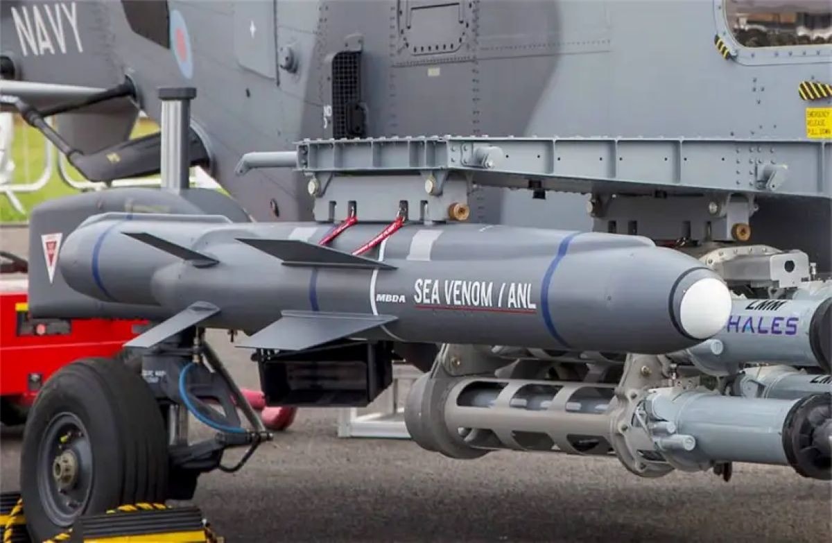 Sea Venom được trang bị trên trực thăng
