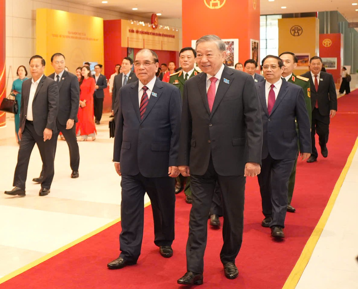 Tổng Bí thư Tô Lâm dự Đại hội Đại biểu Đảng bộ TP. Hà Nội lần thứ XVIII- Ảnh 2.