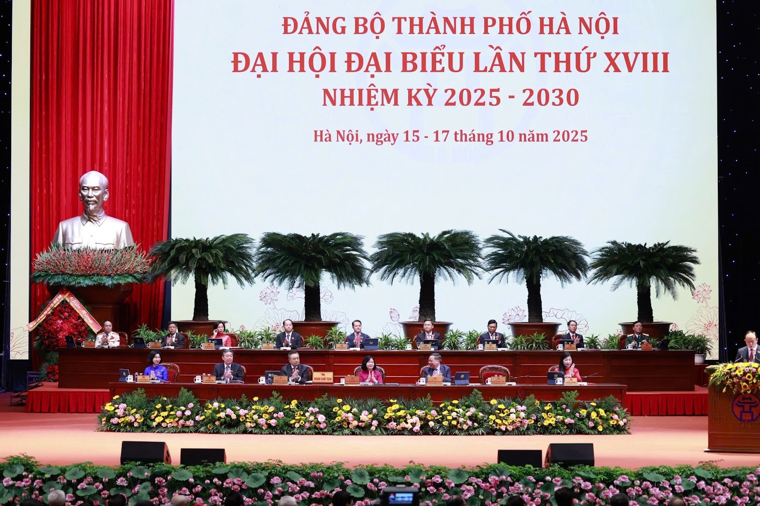 Tổng Bí thư Tô Lâm dự Đại hội Đại biểu Đảng bộ TP. Hà Nội lần thứ XVIII- Ảnh 6.