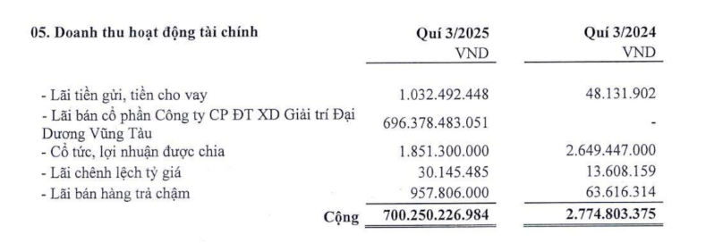 DT HĐTC của HDC