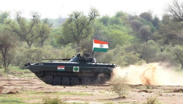 BMP-2 trong cuộc tập trận của Ấn Độ